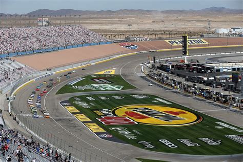 Las vegas raceway - Mar 3, 2017 · Location: Las Vegas, Nevada. Year of first Cup event: 1998. Banking: Turns (20) Frontstretch and Backstretch (9) Length/Track type: 1.5 miles, Paved. Monster Energy Series events currently hosted ... 